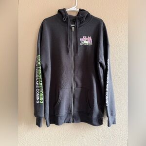 Black Zip Up Anime Hoodie
